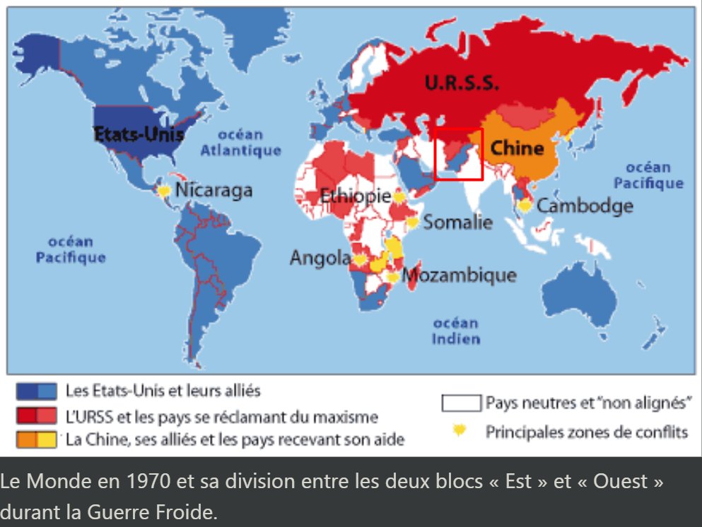 carte influence guerre froide