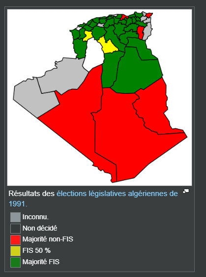 résultats électorales 1991